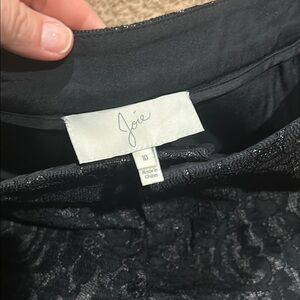 Joie Black Lace dress shorts EUC